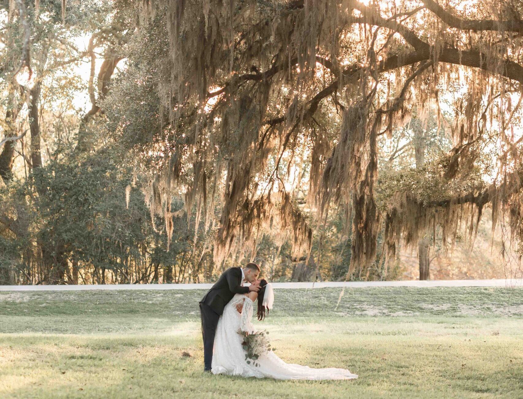 Micro wedding in Houston at Brazos Bend State Park, taken by Ally's Photography