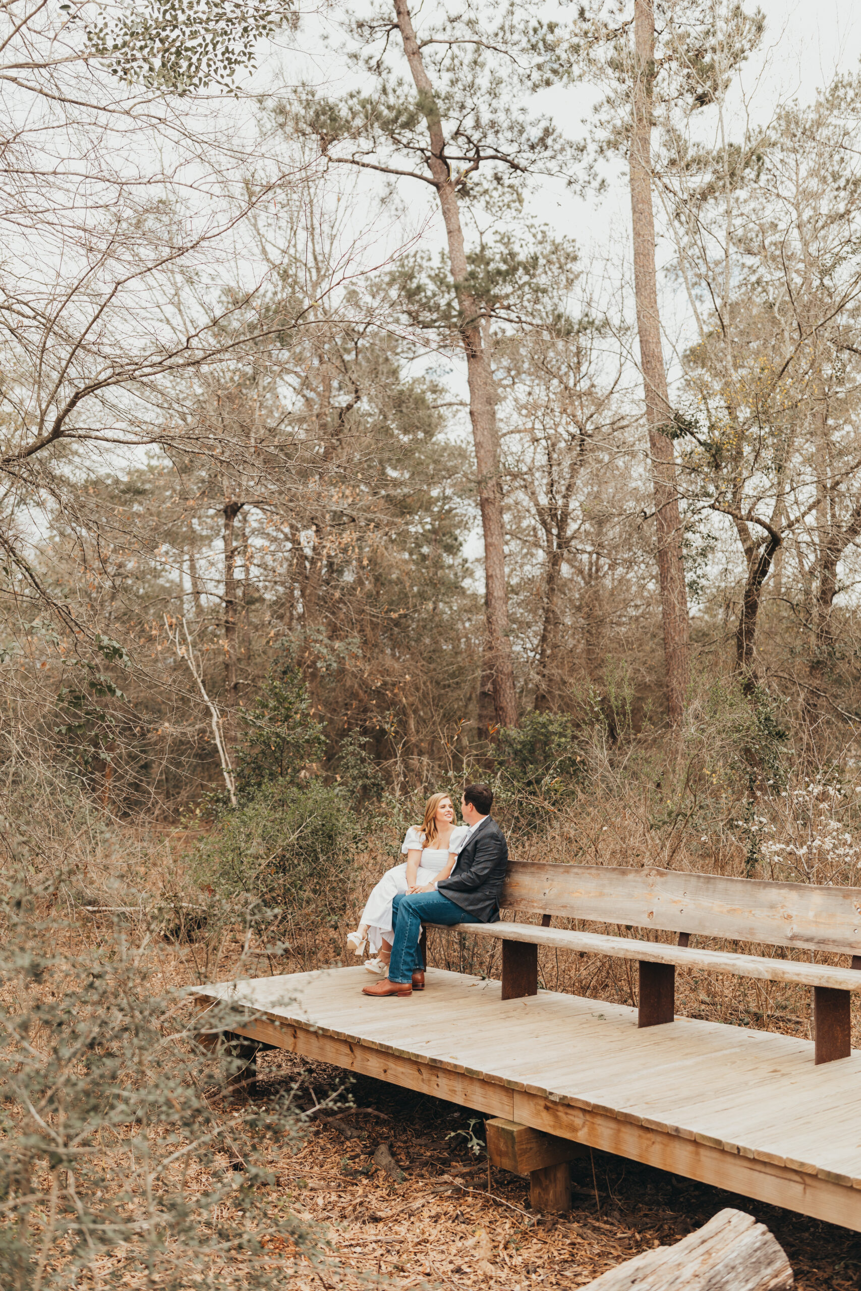 Katherine and Paul celebrate their engagement with outdoor garden session.